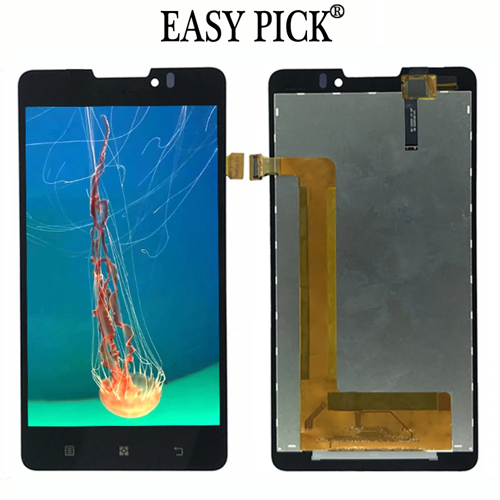 

LCD Display Touch Screen Digitizer Assembly Replacement with frame For Lenovo P780