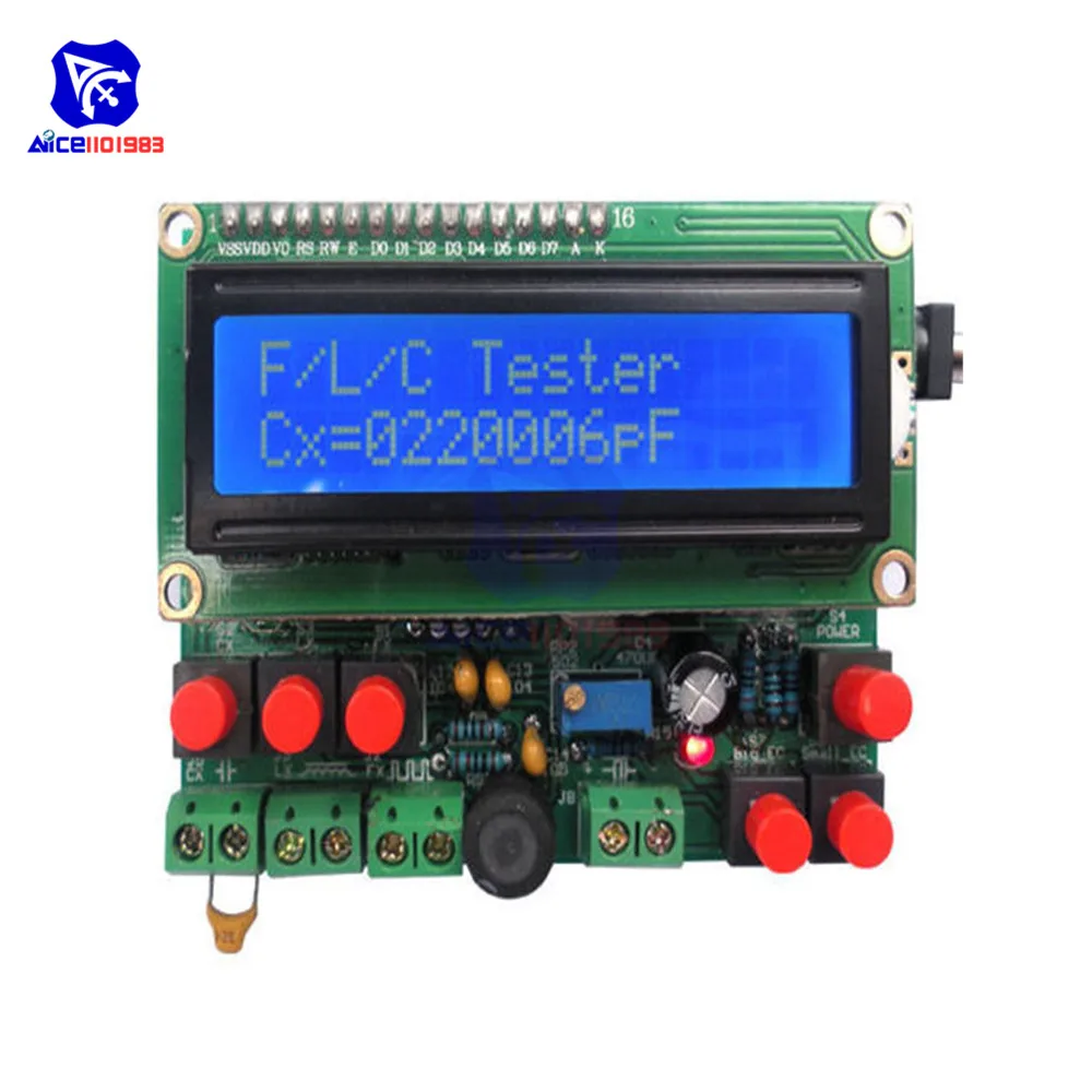 Многофункциональный Омметр LCD1602 без пайки тестер частоты индуктивности и