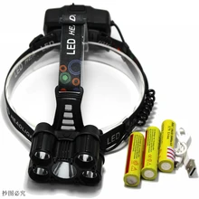 15000LM LED 5*T6 Waterproof Headlamp 4 mode USB Headlight Head Lamp lighting Light Flashlight hike camping Torch