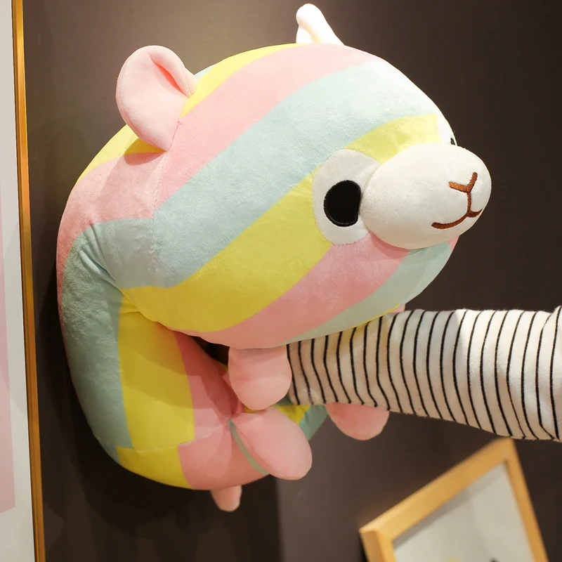 

Chair cushion down cotton rainbow alpaca pillow 35/45cm office nap pillow cute soft plush pillow to send girlfriend