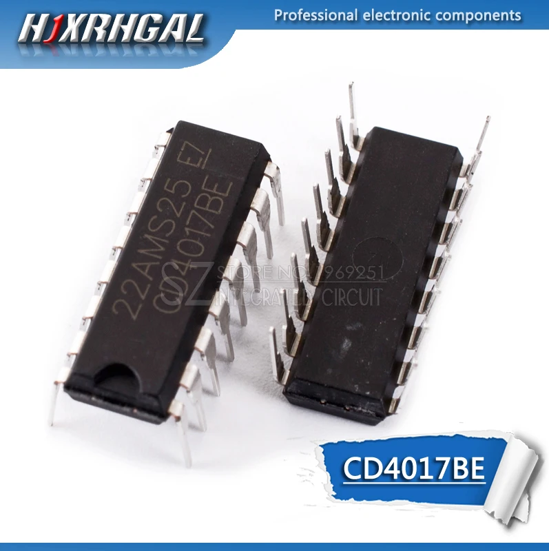 

1pcs CD4017BE DIP16 CD4017 DIP CD4017B 4017