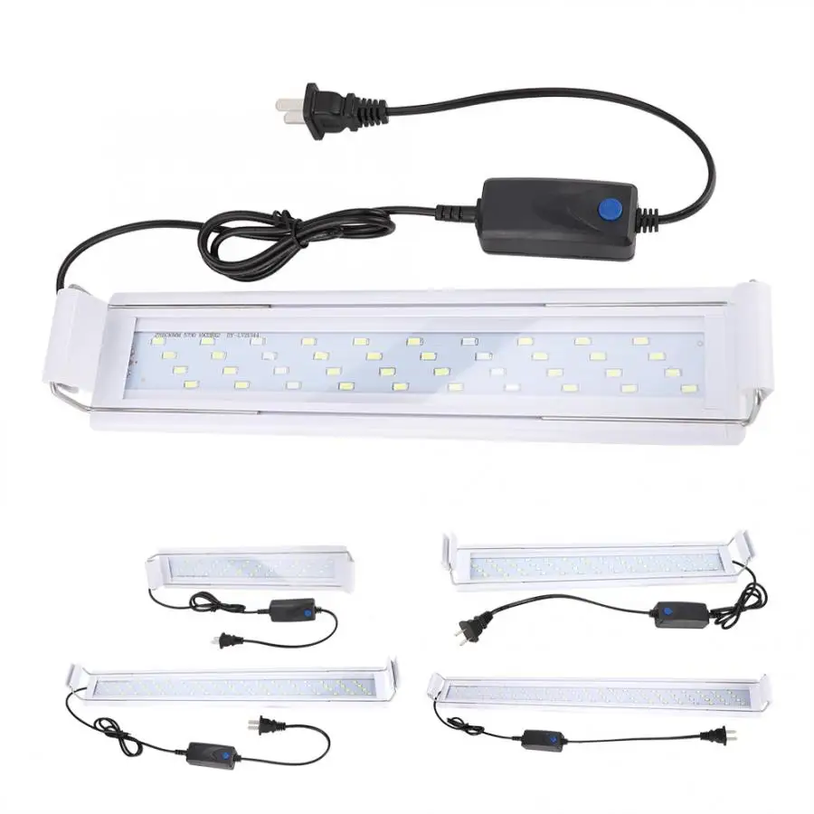 

180 Degree Irradiation Adjustable Aquarium LED Light Low Power Spectrum Plant Fish Tank Lamp Clip Light