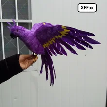 big real life wings parrot model foam&feather simulation purple parrot bird gift about 45x60cm xf0283 big wings parrot toy plastic
