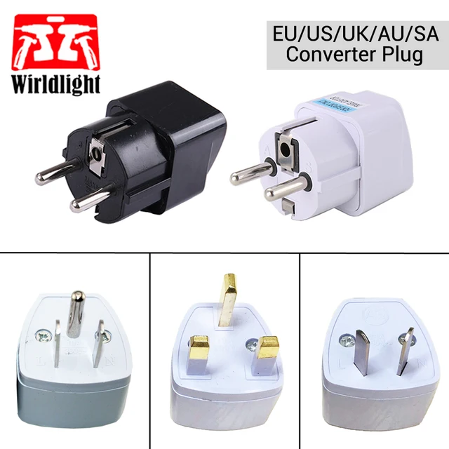 Universal EU South Korea Plug Adapter Converter US AU UK To European AC