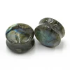 2pcs Labradorite Ear Plug Double Flared Plug Glow Stone Ear Expander Body Piercing trinket ► Photo 3/6