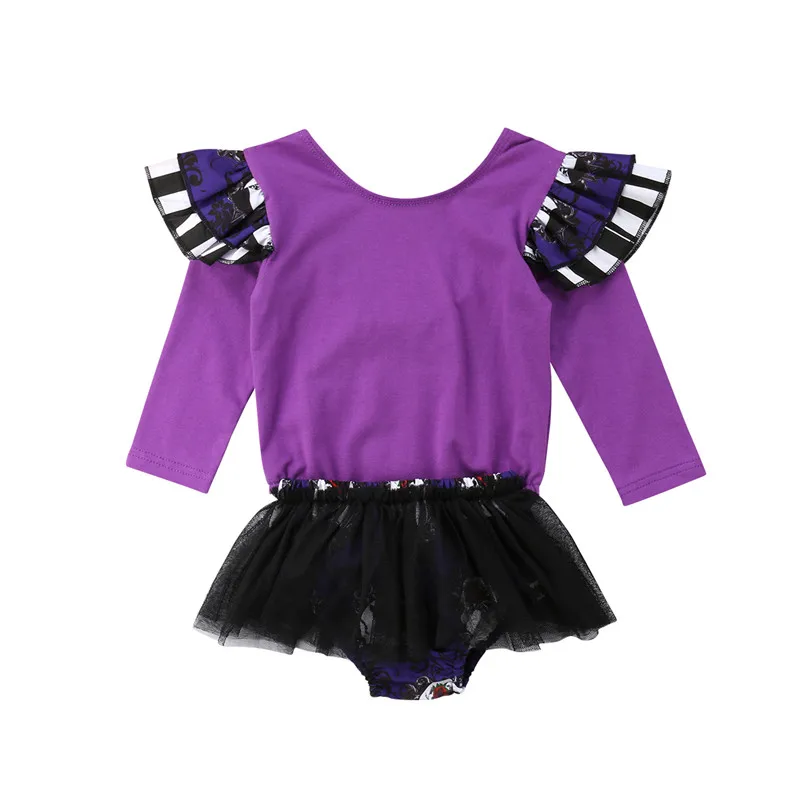 

Newborn Party Tutu Body Suit 2018 New Born Clothes Baby Girl Long Sleeve Bodysuit Dress kirt Outfit Free Shipping