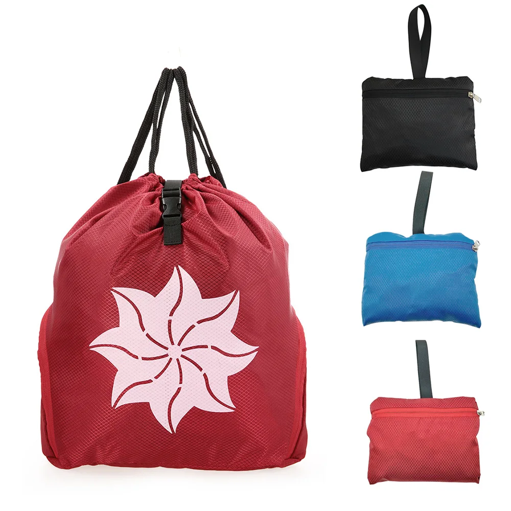 New 22L Foldable Drawstring Backpack Bag Drawstring Storage Bag Outdoor