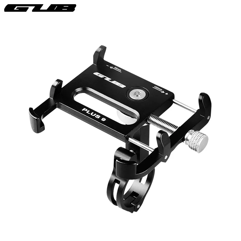 Comprar Soporte de teléfono GUB Plus 9 para manillar de bicicleta instalación 55 100 ancho ajuste 360 grados de rotación soporte de aleación CNC anodizado Rack
