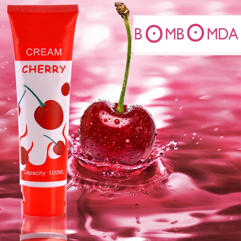 100 мл секс смазочное масло товары Cherry аромат тела смазочное масло мужской женский съедобные анальный секс смазка для взрослых крем O2