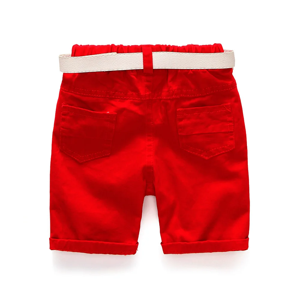 VIMIKID/ г. Комплект для мальчиков, рубашка с короткими рукавами и шорты комплект из 2 предметов с поясом, летняя одежда для маленьких джентльменов