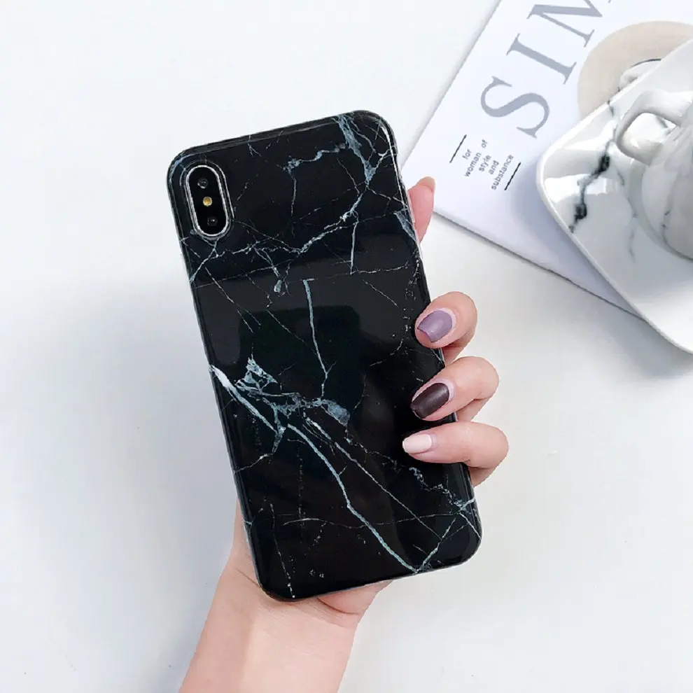 Fundas de mármol X para iphone X XS Max funda suave TPU contraportada para iphone XS XR iphone 8 7 6 funda para teléfono 6S Plus Fundas de mármol X para iphone X XS Max funda suave TPU contraportada para iphone XS XR iphone 8 7 6 funda para teléfono 6S Plus