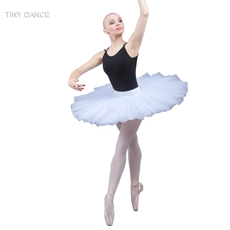 Предпрофессиональная балетная юбка-пачка для танцев, для репетиции, юбка-пачка для девочек и женщин, BLL001-1-пачка - Цвет: white