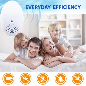 

Hot New Electronic Ultrasonic Insect Repellent Indoor Plug In Pest Repeller for Mosquito Mice Cockroach HY99