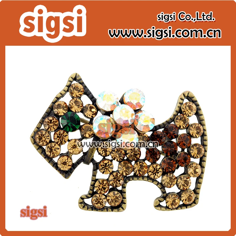 

Lovely Dog crystal rhinestone brooch for gift