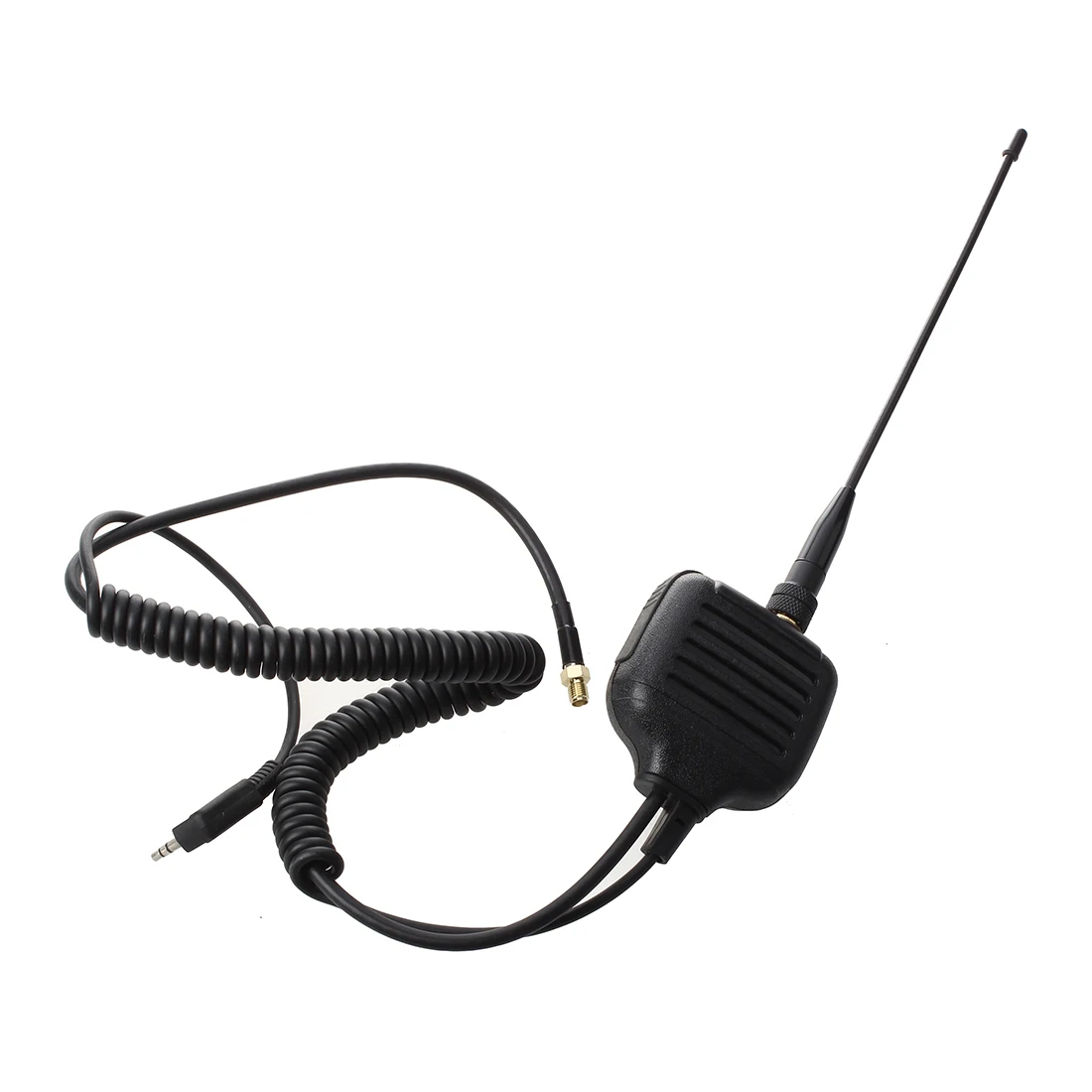 

UHF VHF Two Way Radio Speaker miniphone with SMA connector antenna, portable radio speakers, Walkie Talkie Speaker