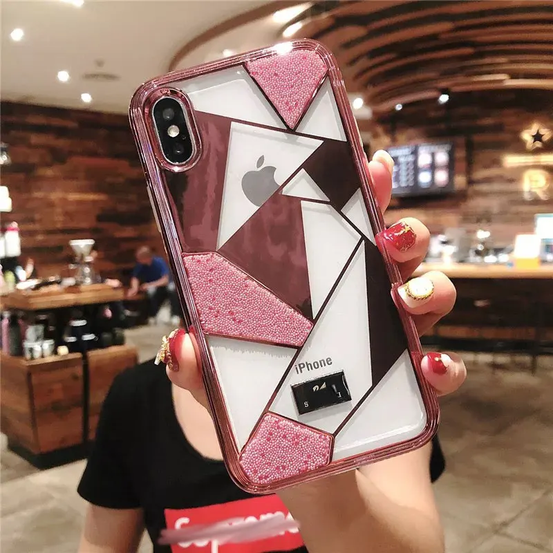 Роскошный брендовый Алмазный чехол для телефона s iphone X XR XS MAX 6 7 8 Plus мягкий s| |