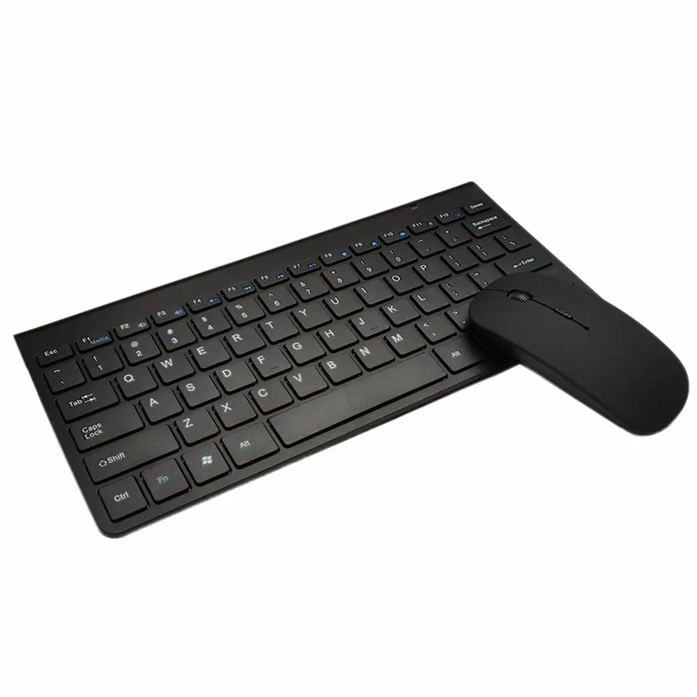 78 Keys Keyboard Lightweight Ultra Thin Mini USB Wireless Standard English Keyboard & Optical