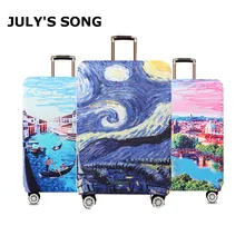 Starry night Design Luggage Protective Covers Travel Suitcase Cover Elastic Dust Cases For 18 to 32 Inches Travel Accessories Starry night Design Luggage Protective Covers Travel Suitcase Cover Elastic Dust Cases For 18 to 32 Inches Travel Accessories