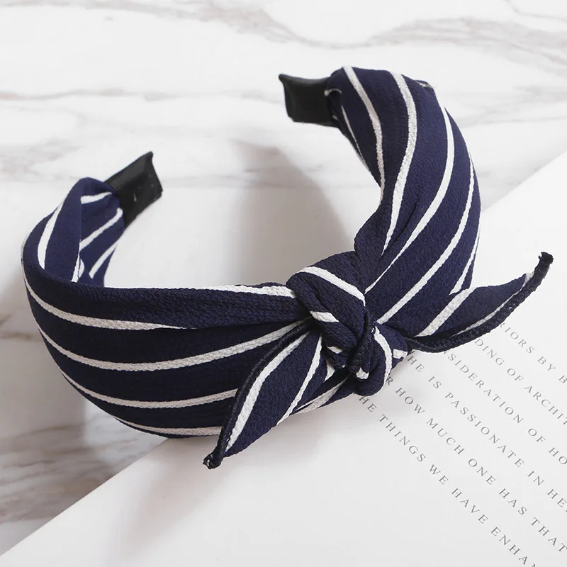 

new fashion Cloth bowknot Hairband Printing hairbands headbands for women girls Wide Head Hoop Simple Hair Accessories Ornaments