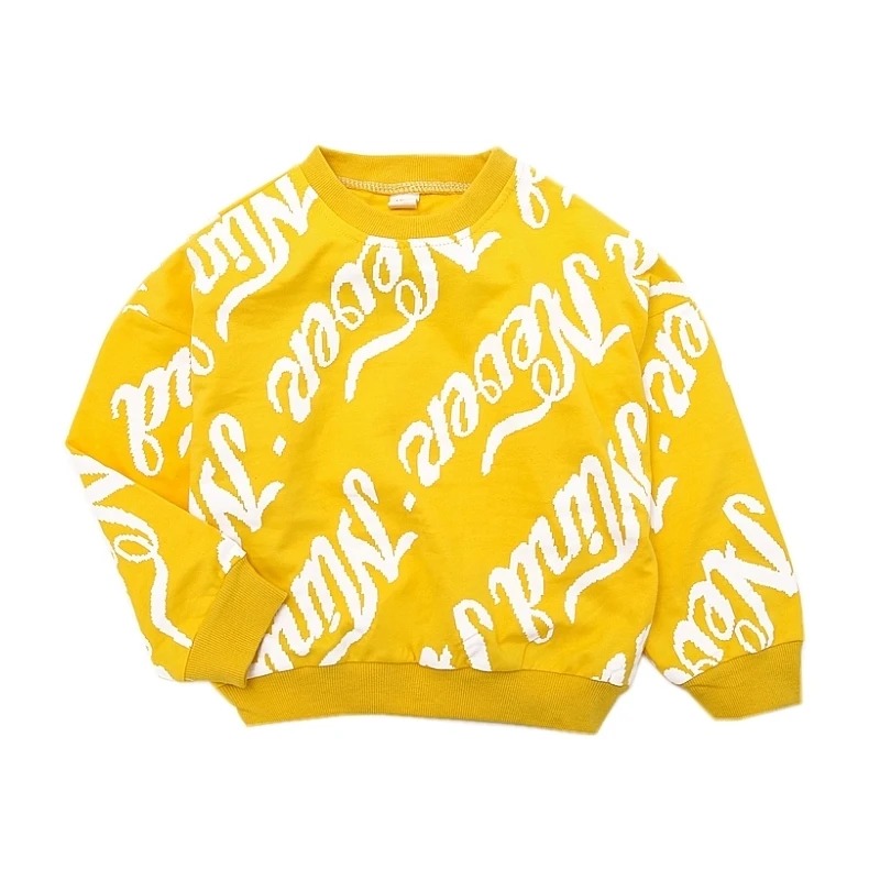 2018 Novelty Letter Pattern Children Boys Clothing Toddler Sweat Shirts