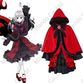 

Anime K RETURN OF KINGS Kushina Anna Lolita Dress Gothic Cosplay Costumes Halloween Hooded cape Mardi Gras Carnival party suit