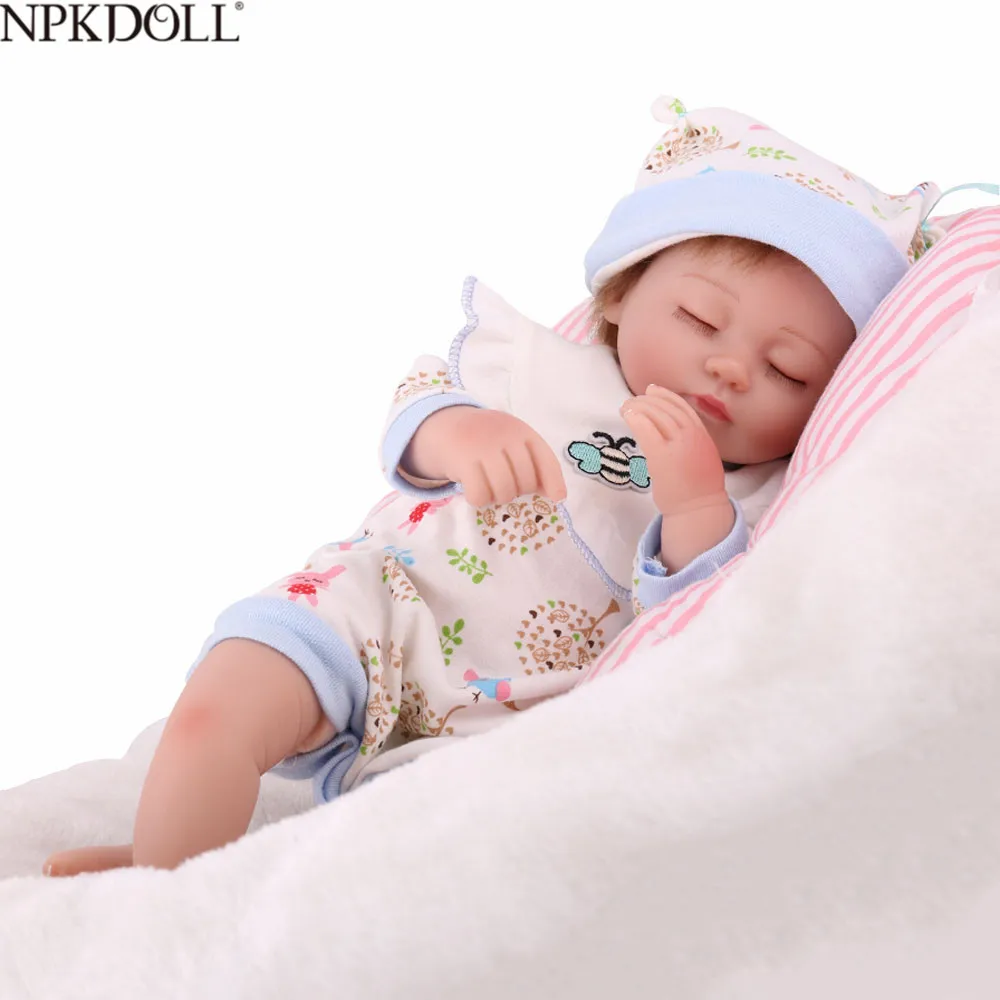 

KAYDORA Reborn Baby Doll Toys For Girls Lifelike Bebe Reborn Silicone Soft Cloth Body Kids Playmate Juguetes Mini Dolls Newborn