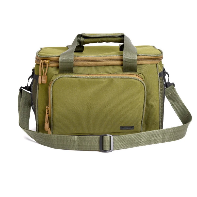 Canvas Fishing Bag Fishing Bucket Lure Reel Live Fish Box Camping Water Container Shoulder Waist Backpack Tackle Storage Bag