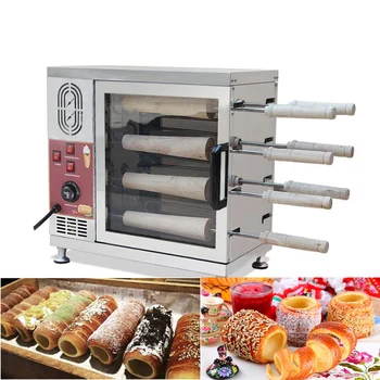 Commercial 110V 220V Electric Chimney Cake Oven Kurtos Kalacs Maker Baker Machine