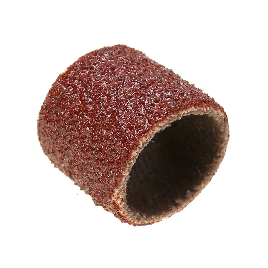 DWZ 100pcs 3/8 inch 80 Sander Grit Sanding Drum Sleeves + 2pc Mandrels