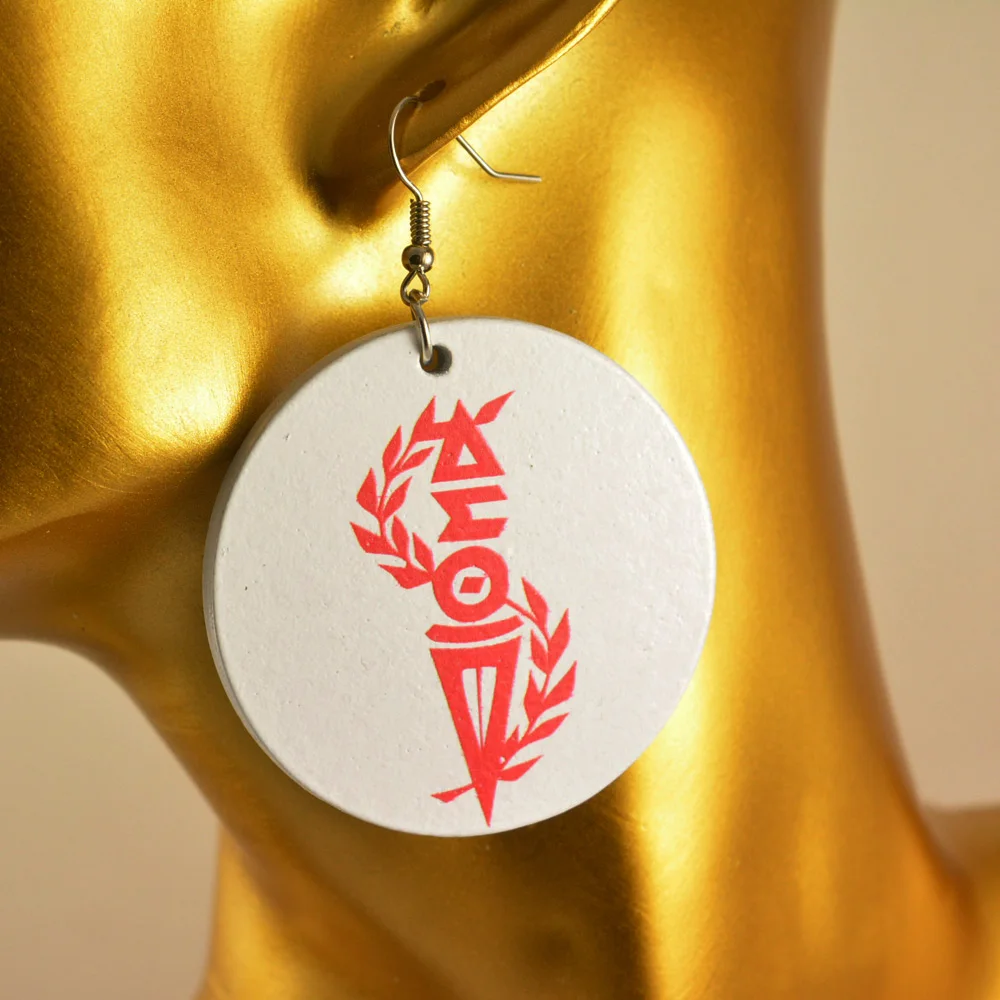 Print Delta Sigma Theta Torch Jewelryin Drop Earrings from Jewelry
