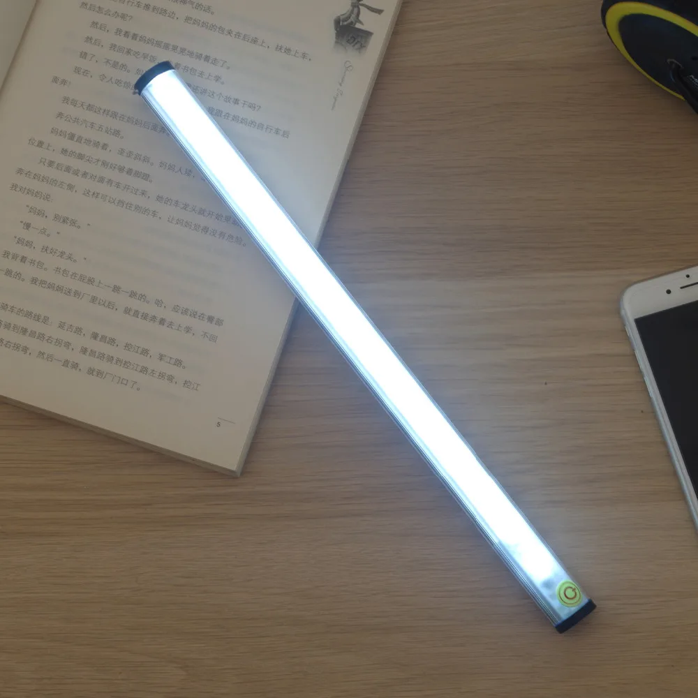 1 шт. USB Перезаряжаемый 15LED сенсорный датчик Ночной светильник барный шкаф