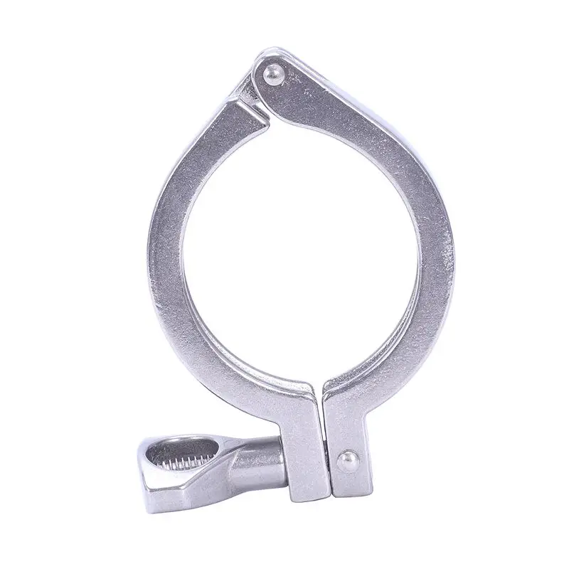 2 дюйма 63 мм Нержавеющая сталь 304 одноконтактный Heavy Duty Tri Clamp с украшением в виде