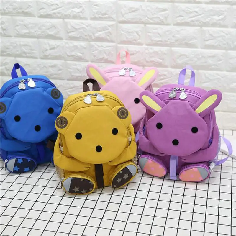 Новые модные детские детский сад рюкзак Детская одежда с рисунком из мультфильма милый школьная сумка красивые меховые наушники рюкзак мальчик и девочка ранцы