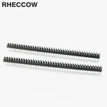 Rheccow 20 шт./лот 1x40 P 18B20 Pin 2.54 мм шаг Прямой Угол однорядные Мужской Заголовок Разъем для кристаллы и pcb