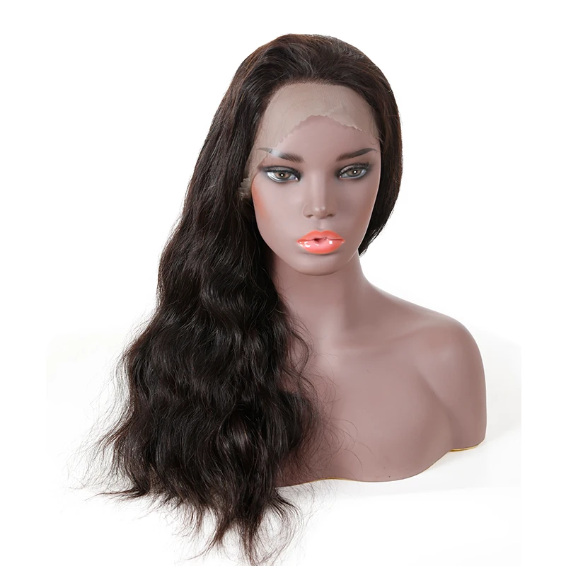 360 фронтальный парик, объемная волна, 180% плотность, натуральные предварительно выщипанные волосы, Детские волосы, Али, королева, бразильские волосы Remy