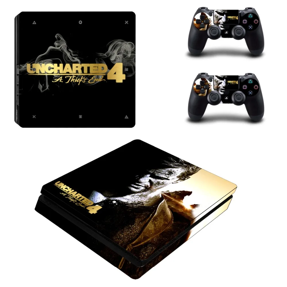 Неизведанный 4 A tief's End PS4 тонкий стикер кожи для Sony PlayStation консоль и контроллеры