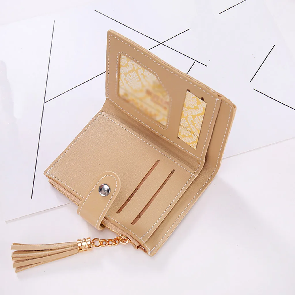 

Fashion Women leather wallets hasp Zipper Short Wallet Coin Purse bank ID Card Holders female Clutch Card And Coins Bag