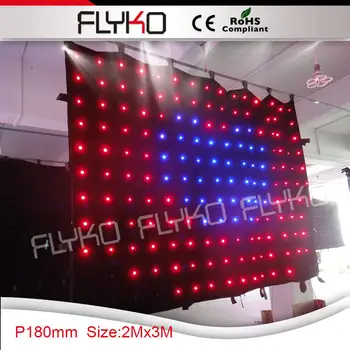

P18 2x3M DJ led light led video curtain with SD controller