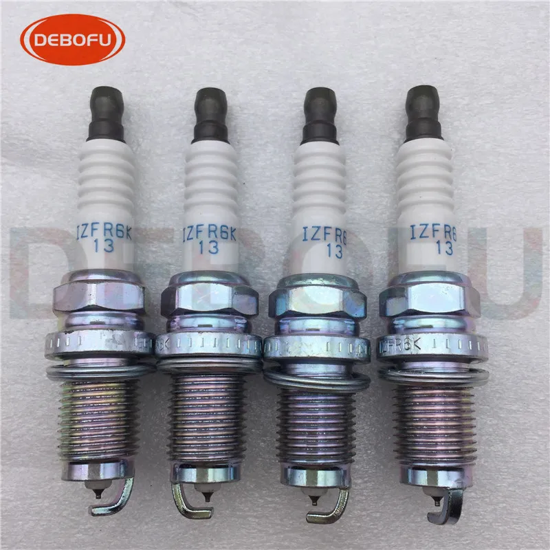 4 шт./лот 12290-RB1-003 IZFR6K13 иридиевая Свеча зажигания для Honda 2007-2013 Accord 2003-2007 12290 RB1 003