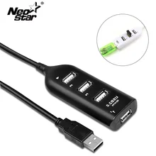 Высокоскоростной Micro Mini 4 порта 2,0 usb-хаб сплиттер адаптер для ноутбука ПК ноутбук приемник периферийные устройства для компьютера аксессуары