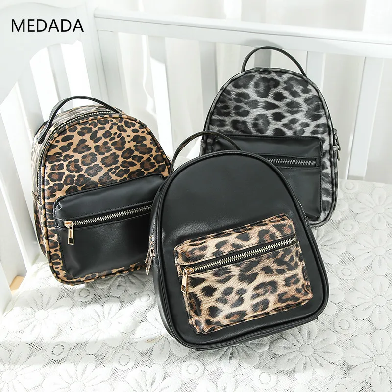 

MEDADA 2019 high quality pu Women's Zipper Backpack School Bag For Girls New Fashion Casual Shoulder Bags For Women