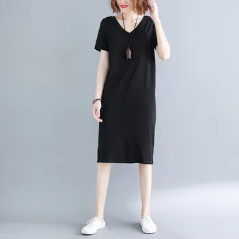 

Maxi T Shirt Dress Women Summer Beach Casual Sexy Boho Elegant Vintage Bandage Bodycon Wrap Black Split Long Dresses Plus Size