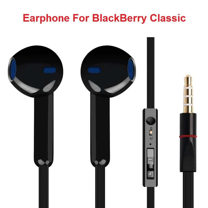 Stereo Earphone For BlackBerry Classic Earbuds Headsets With Mic