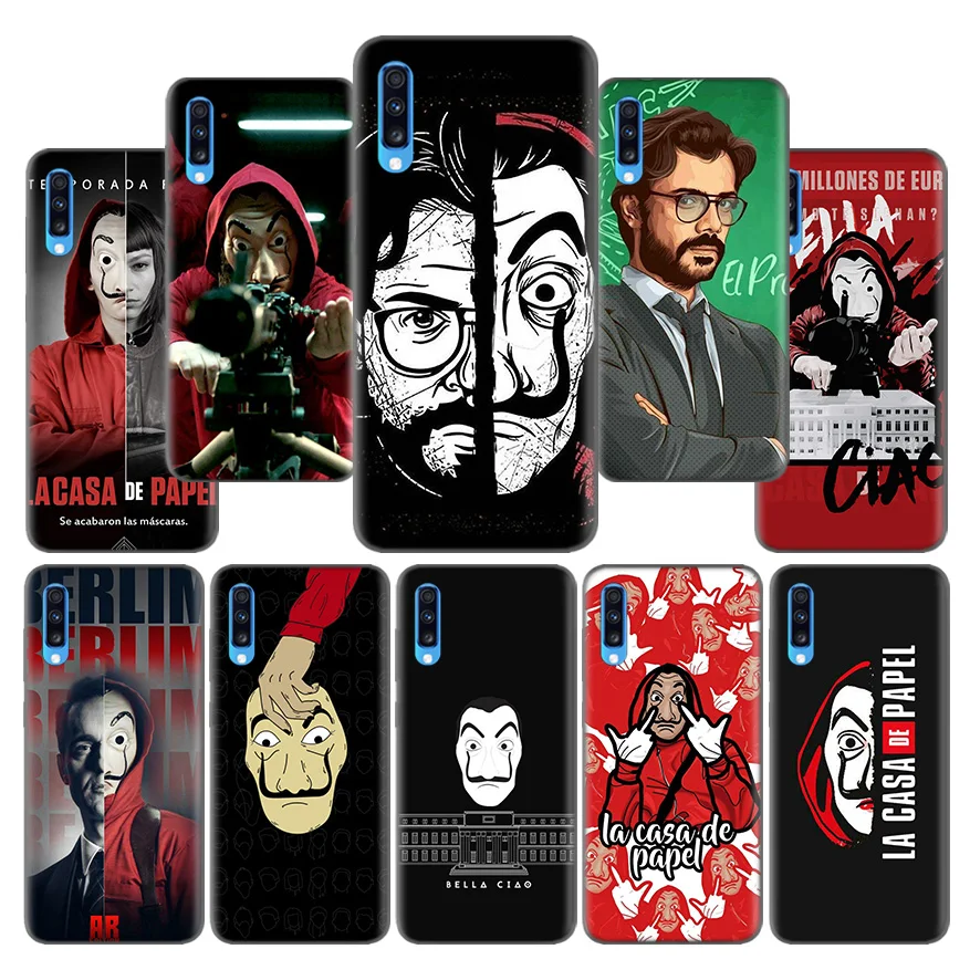 

La Casa De Papel Pattern Ultra-thin Case Coque for Samsung Galaxy A10 A20 A30 A40 A50 A60 A70 A80 A20e A6 A8 A7 A9 Plus 2018