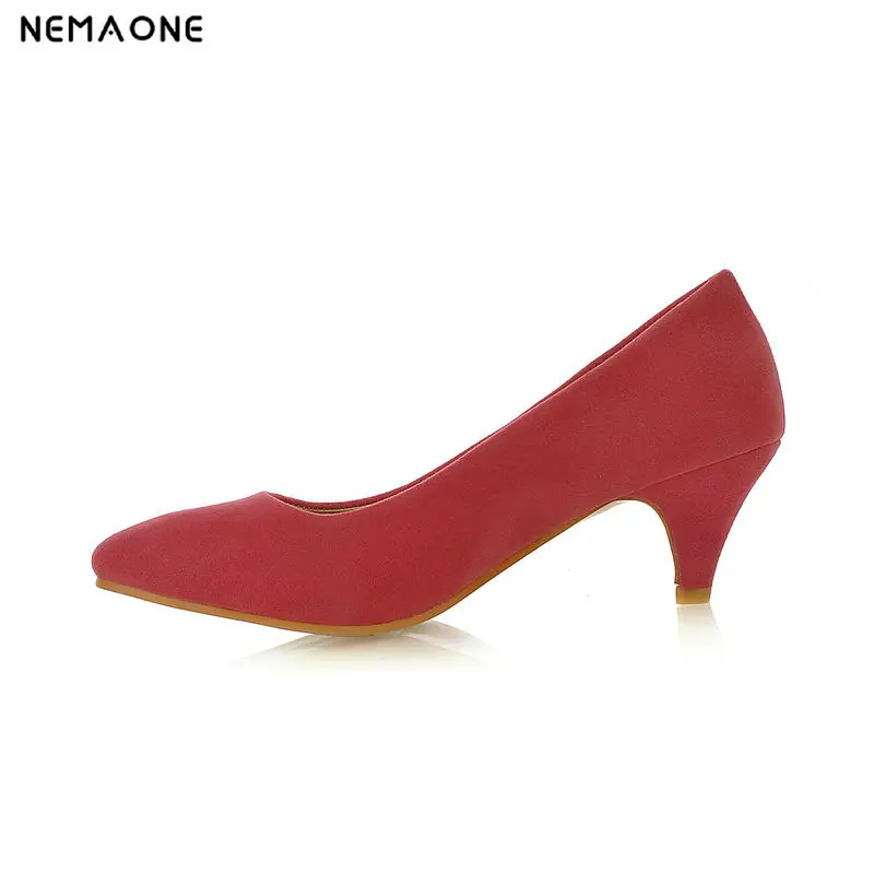 

2018 Best Quality Big Size 34-43 Thin Heels Fashion Elegant Spring Career Office Shoes Woman Pumps Party Women's Shoes