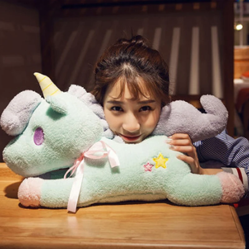 

Fancytrader Big Stuffed Plush Unicorn Toys Soft Anime Horse Pillow Doll 55cm 22inch Baby Gifts