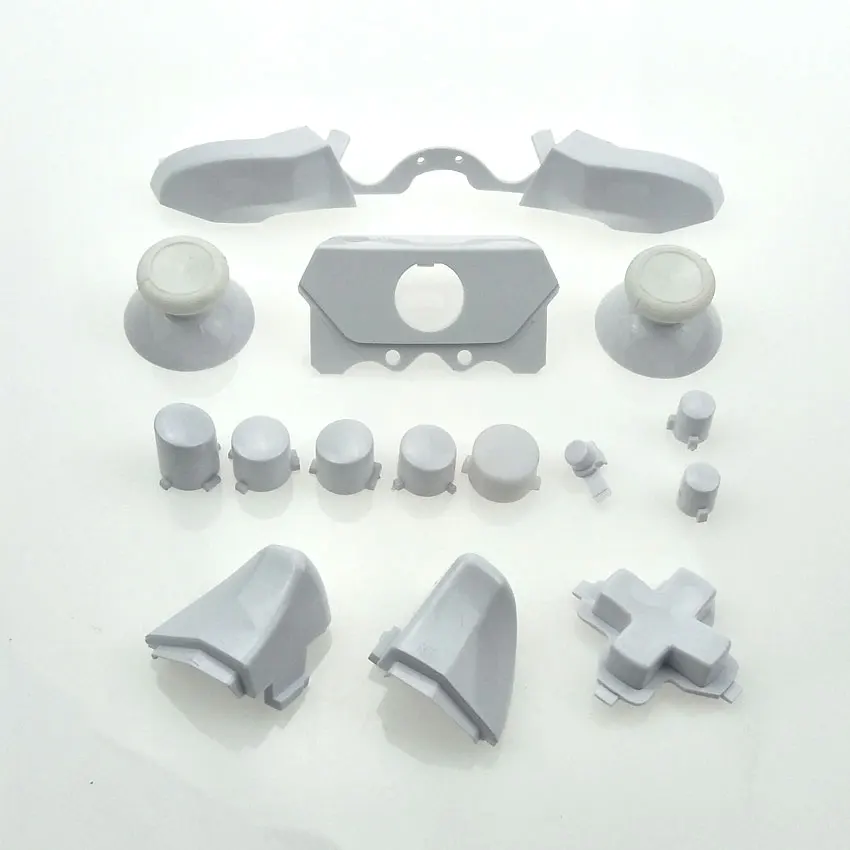 YuXi бампер триггеры кнопки Замена пластик и хром полный набор D-pad LB RB LT RT Кнопка ABXY для Xbox One Elite контроллер - Цвет: White