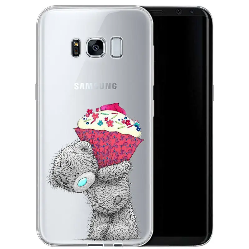 Плюшевый Тедди Me To You Bear Мягкий чехол из ТПУ для Coque samsung Galaxy A5 S7EDGE S9 S8PIUS 2018A8 A6 A8PIUS NOTE8 NOTE9 - Цвет: TPU