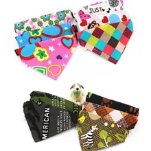 Цветной случайный ошейник для собак, регулируемый, для собак, кошек, Хлопковое полотенце, шарф, шаль, различные узоры, воротник Перро, Personalizado