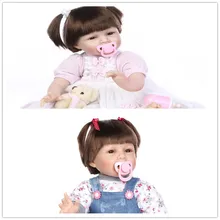 New Love NPK Brand Silicone Baby Doll About 22inch 55cm With Veil Mixed Frabic Fashion Dress Unique Design Reborn Brinquedos